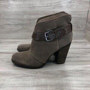 BCBG Ankle Boots Women's 8 Paris Kerinax Brown Suede Booties